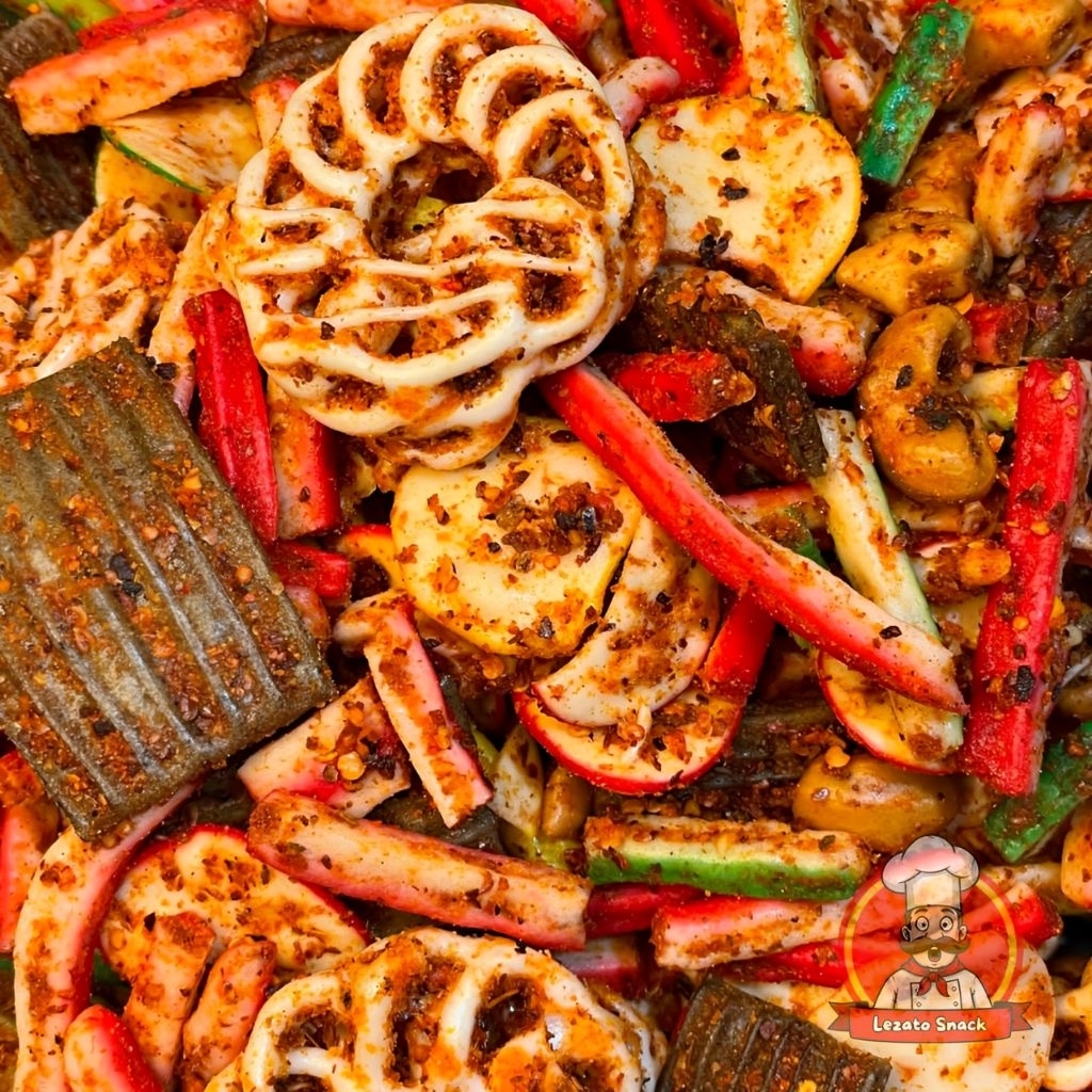 

KERUPUK SEBLAK MIX/CAMPUR PEDAS DAUN JERUK 1KG