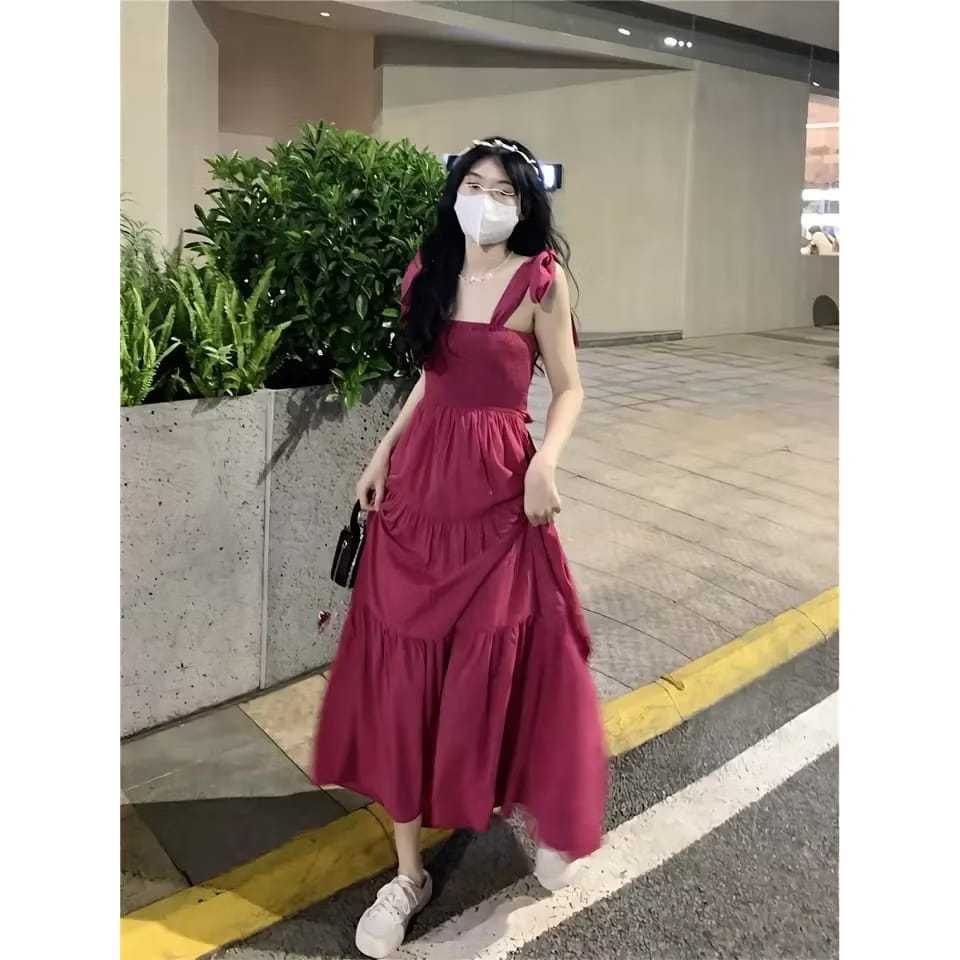 Maxi Dress Widia / Gaun Wanita Basic Kondangan Kekinian / Cantik Sekali S-XXXXL