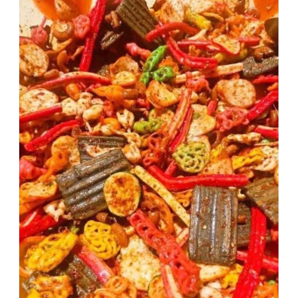 

kerupuk seblak pedas daun jeruk mix. termurah