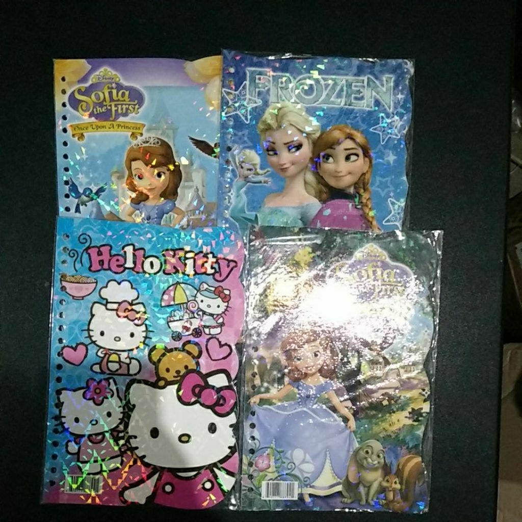 

loose leaf A5 ponds holo motif hello kitty barbie frozen sofia