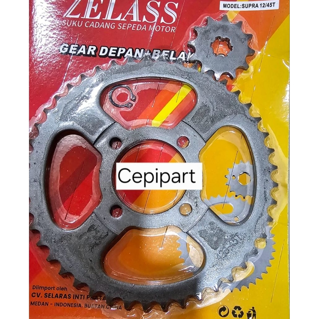 gir depan&belakang Supra 12T/45T