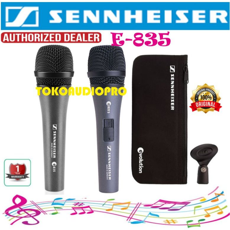 Mikrofon Senheiser E-835S   / E835  Dynamic Microphone Sennheiser E835s / E-835 Original