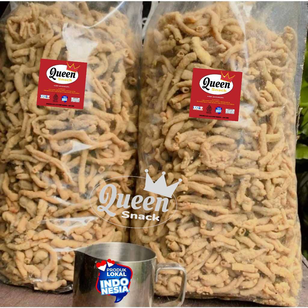 

2kg Usus Krispi Extra Pedas Pedas Daun Jeruk Bumbu Chili Oil Asli Alami Camilan Kering Enak Halal Tanpa Pengawet Lokal Indonesia Kripik Usus Crispy Snack Food Cemilan Makanan Ringan Grosir Murah Queen Snack