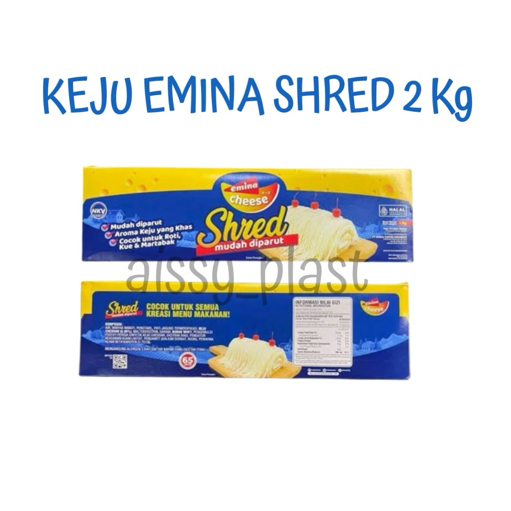 

keju emina shred kemasan 2 kg