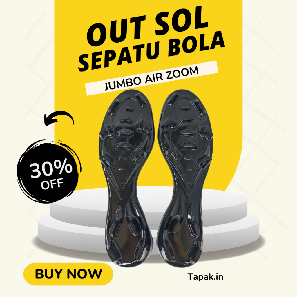 [ COD ] Out Sole Sepatu Bola - Model Jumbo AirZoom