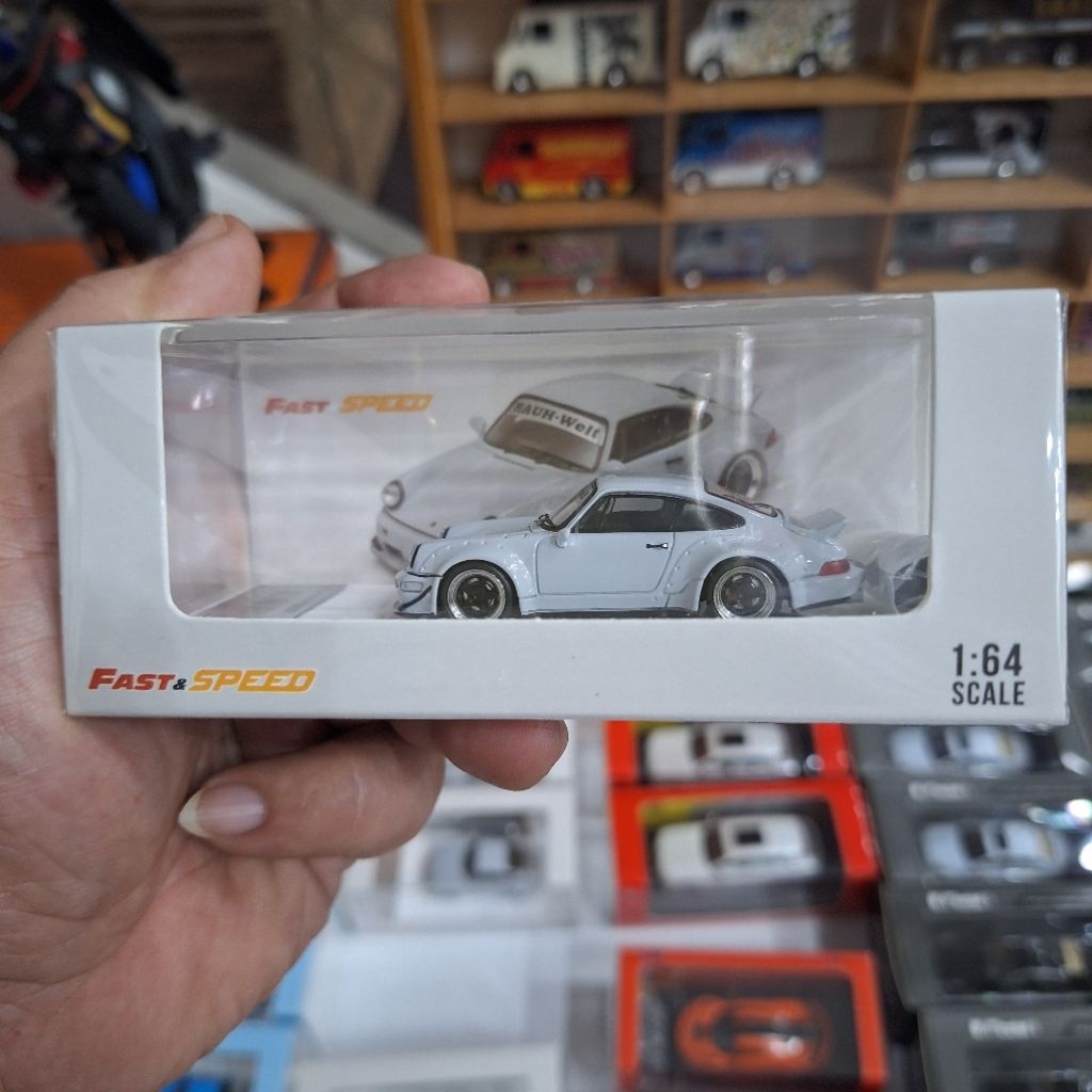 FastSpeed Skala 64 Porsche RWB964 Ducktail Grey