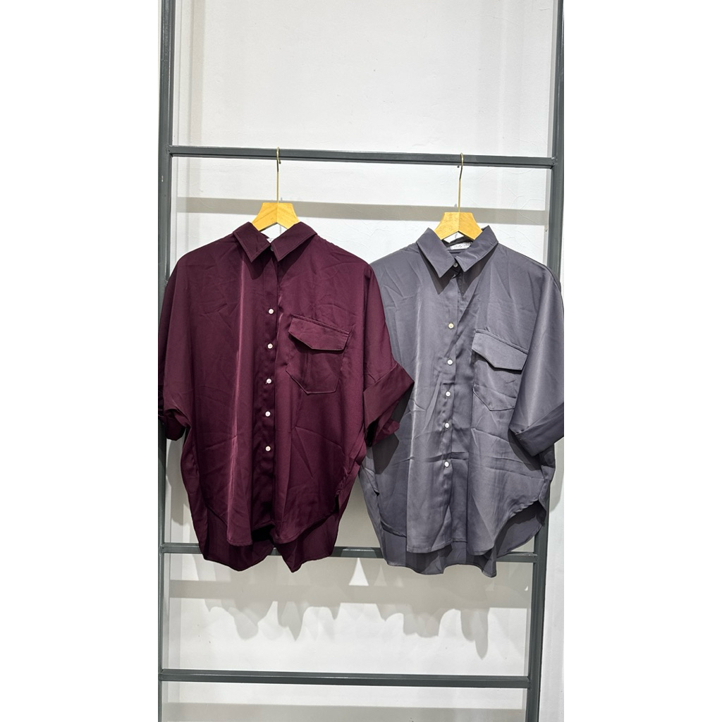 Kemeja Pendek Wanita Ninety-Nine