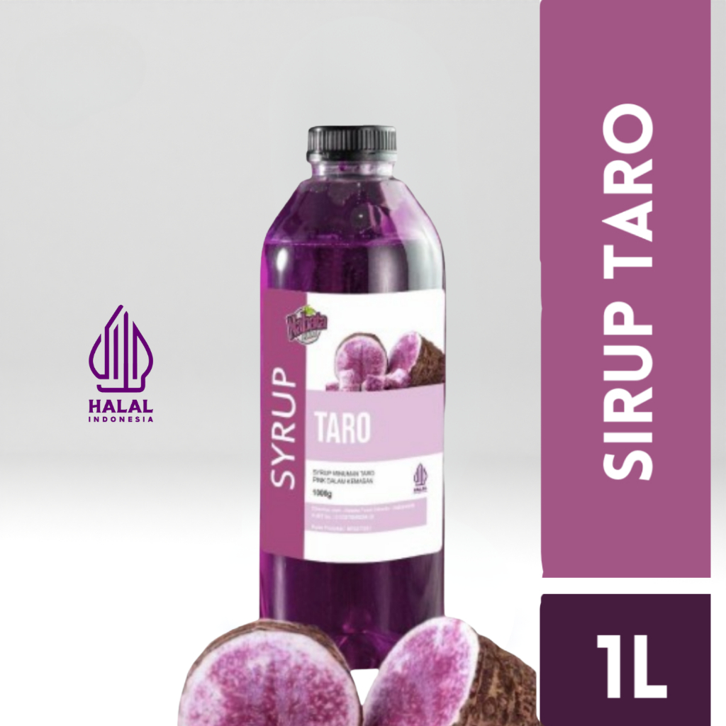 

Premium Syrup Taro Flavoured 1000 ml - Sirup Taro Untuk Latte Milkshake Cheese Tea Nabata Drink