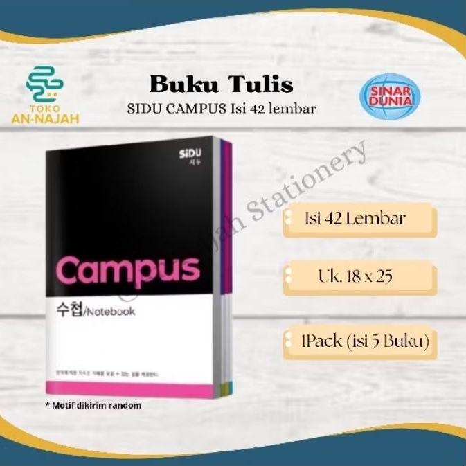 

Buku Boxy SIDU CAMPUS isi 42 lembar (5Buku)