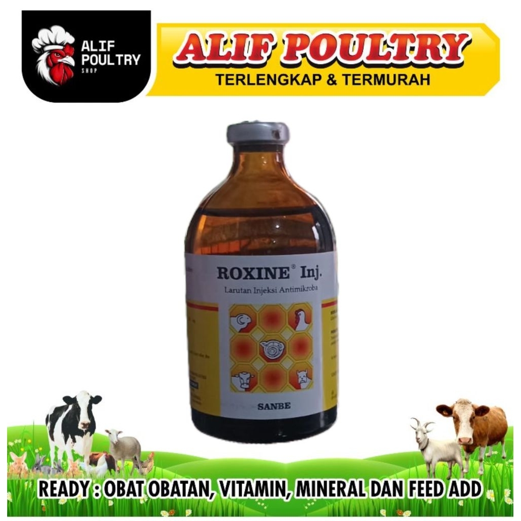 ROXINE INJ 100ML - obat antibiotik
