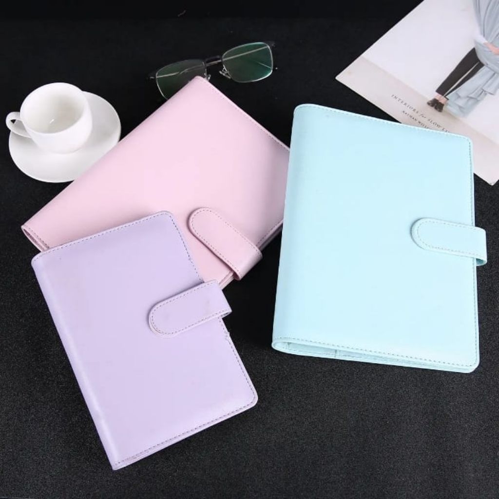 

BINDER A5 Kuliah Aesthetic Polos Kulit Sintetis