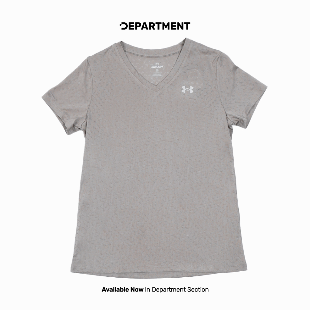 UNDER ARMOUR Kaos Wanita VELOCITY TEXTURED 1390383203 ORI