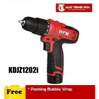 Cordless hammer drill DCK KDJZ1202i Mesin bor baterai 10mm 12V
