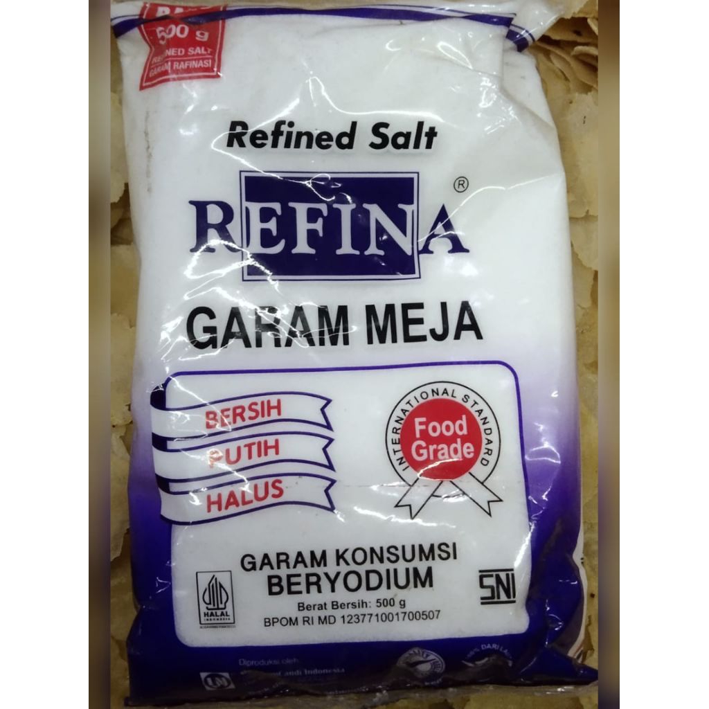 

Garam REFINA,garam meja,garam refina,halus,bersih,putih