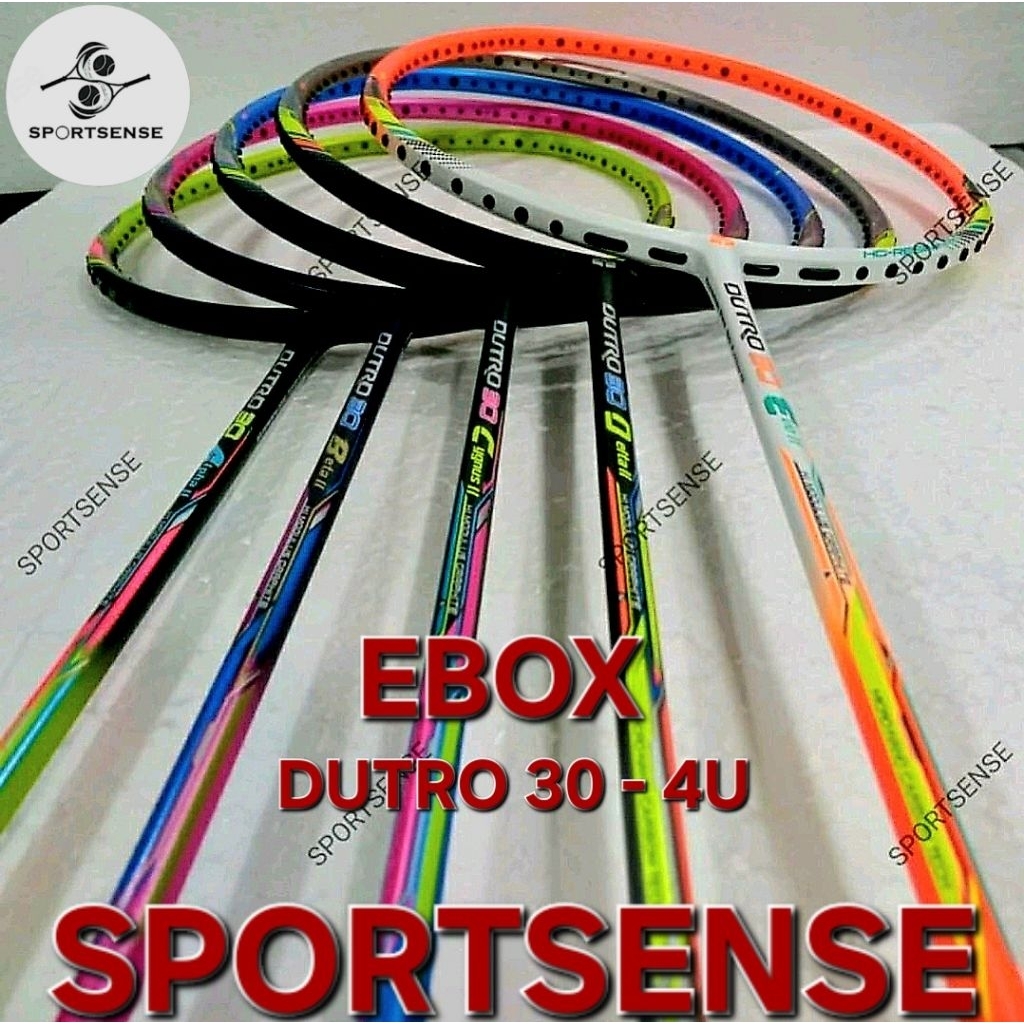 Raket Badminton Bulutangkis Ebox Dutro 30 II 2 A B C D E Alpha Beta Cygnus Delta Evo Original Bonus 