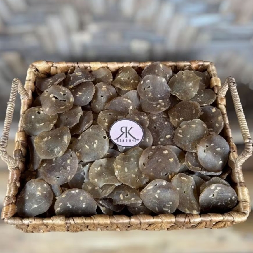 

1 Kg Kerupuk Puli Tempe Dele Bulat