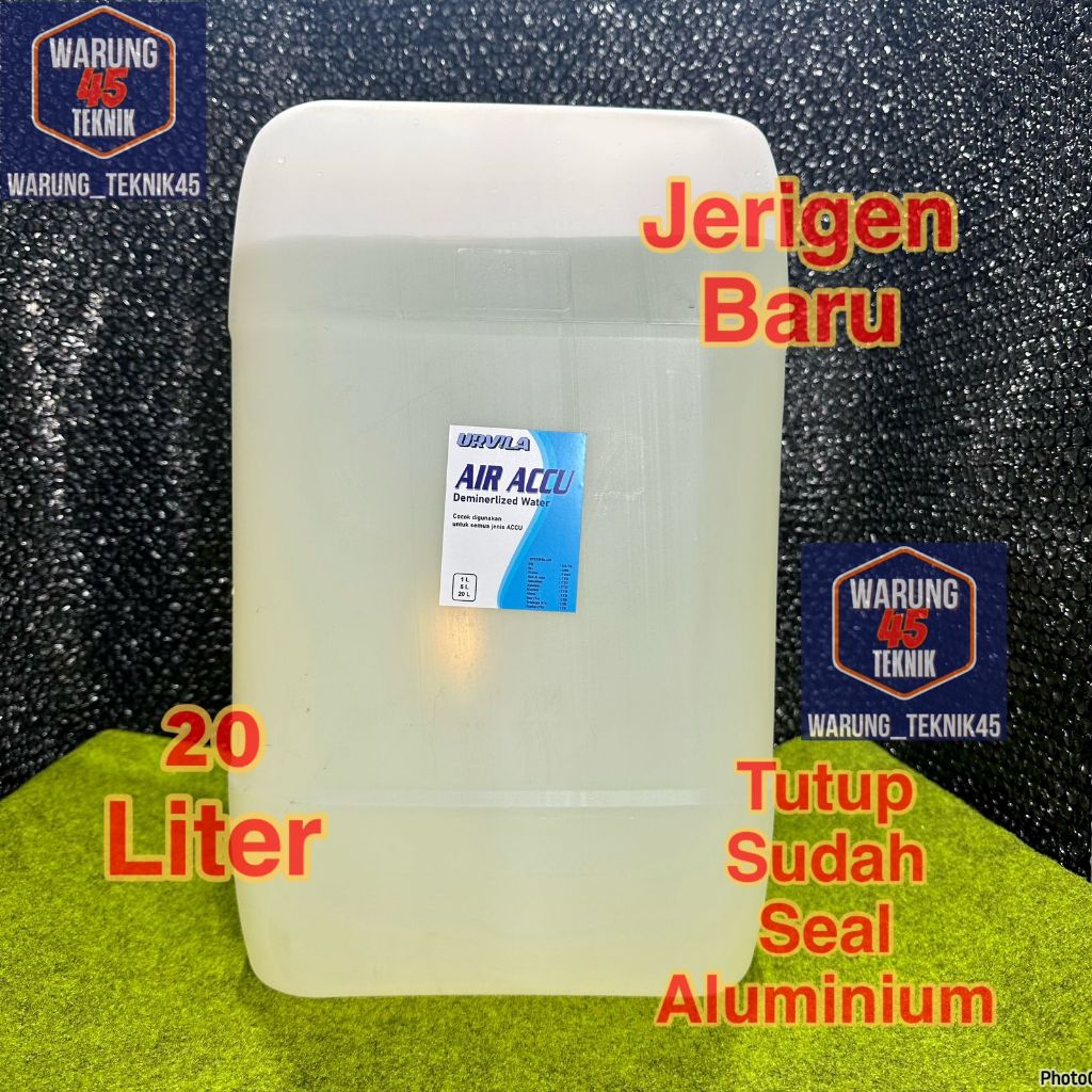 Air aki accu biru isi ulang dirigen jerigen 20 liter