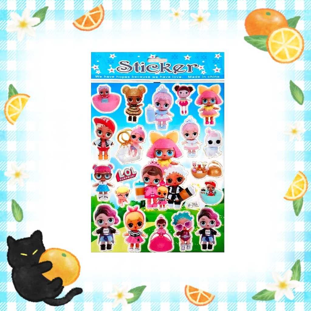 

[KH] Stiker Laser Gambar Tempel Laser Sticker Anak Karakter Kartun LOL