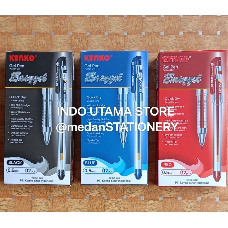 

[12 PCS] PULPEN KENKO EASY GEL 0.5 MM