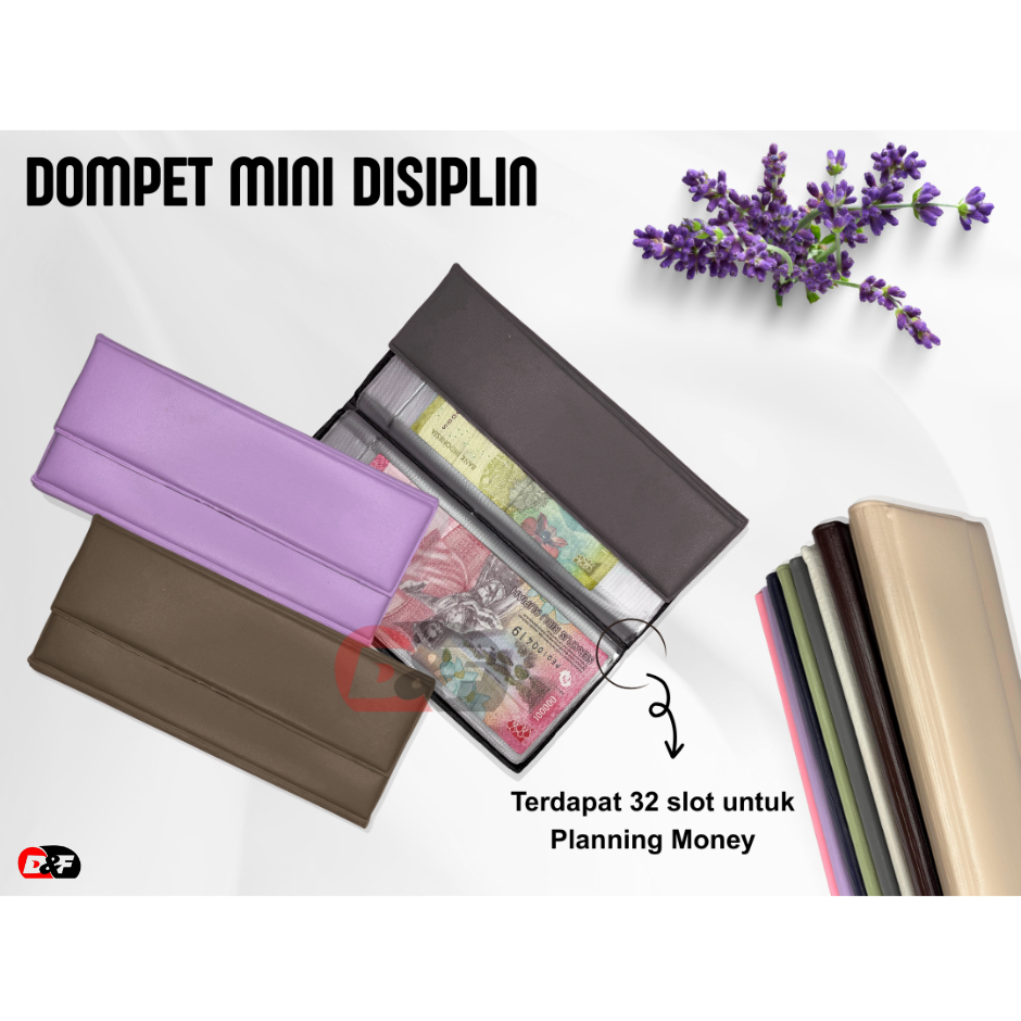 Dompet Disiplin Keuangan Polos Mini 32 Slot /Disiplin Keuangan Keluarga/ Dompet Disiplin Keuangan Bu
