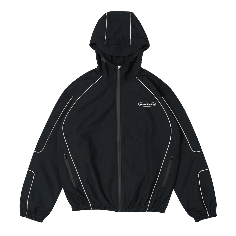Bitsnbobs Gorpcore Jacket Reflective Davis Black