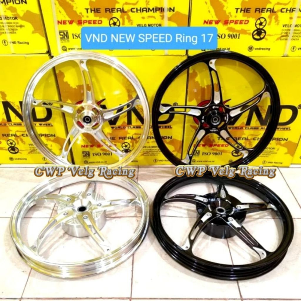 Velg VND New Speed Vario 110 125 150 160 Stylo Cbs Scoopy Beat Spacy Genio lebar 140/160x17 Ring 17