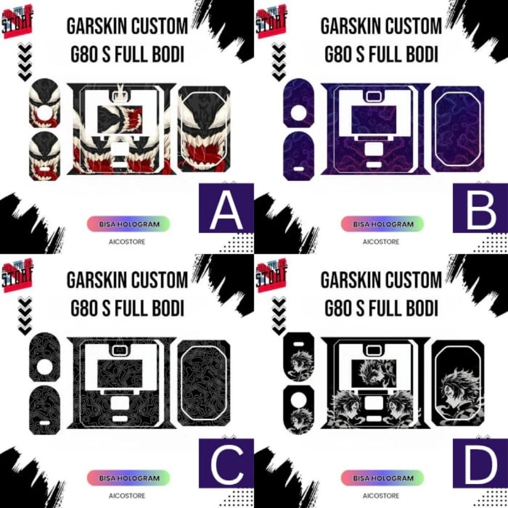 

Protector Body (G80) Motif Bisa Custom