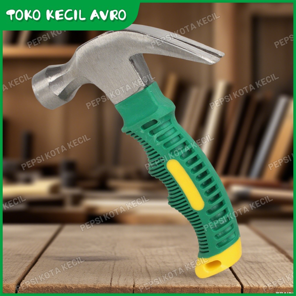 Palu Cakar Mini Pegangan Terisolasi Palu Cakar Kecil Portabel Baja Karbon Tinggi Multifungsi