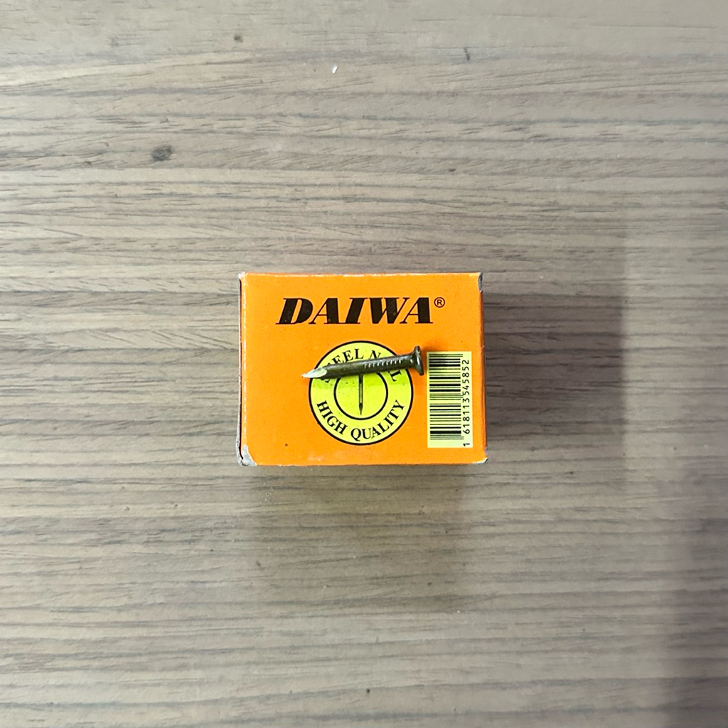 Paku Beton Kuning 1 Inch / 2.5 cm DAIKEN Per Pack 100 Pcs Paku Beton Paku Tembok