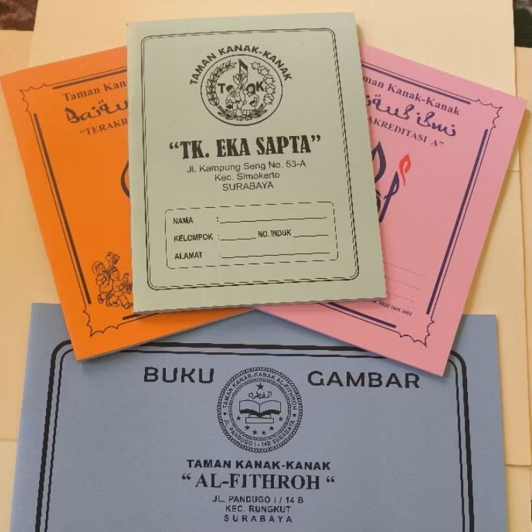 

Buku TK Custom - Buku Tulis Custom - Buku Kotak Custom - Buku Custom