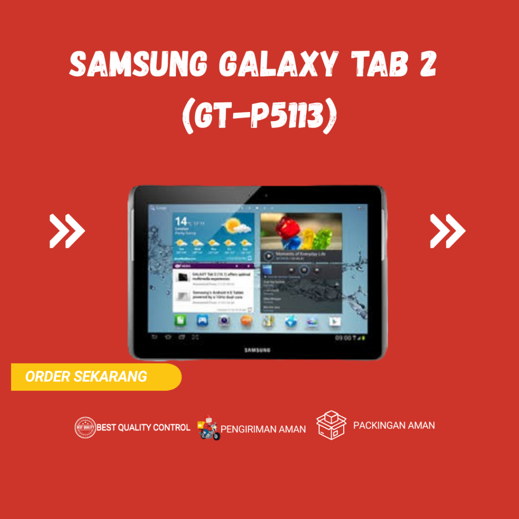 Samsung Galaxy Tab 2 (GT-P5113)1/16 Wifi Only Second - Jagoangadget88