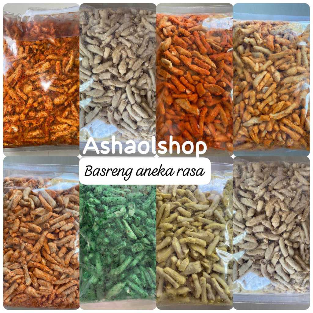 

basreng stik aneka rasa ready varian rasa keju balado/jagung manis/jagung bakar/rumput laut/sapi panggang/pedas dqaun jeruk/original daun jeruk