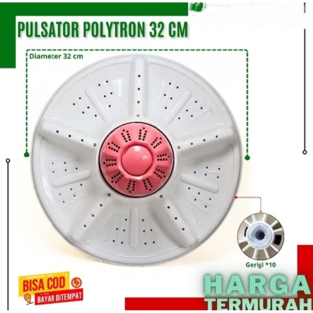 Pulsator Polytron 32Cm Mesin Cuci Pulsalator Mesin Cuci Pulsator / Pullisator