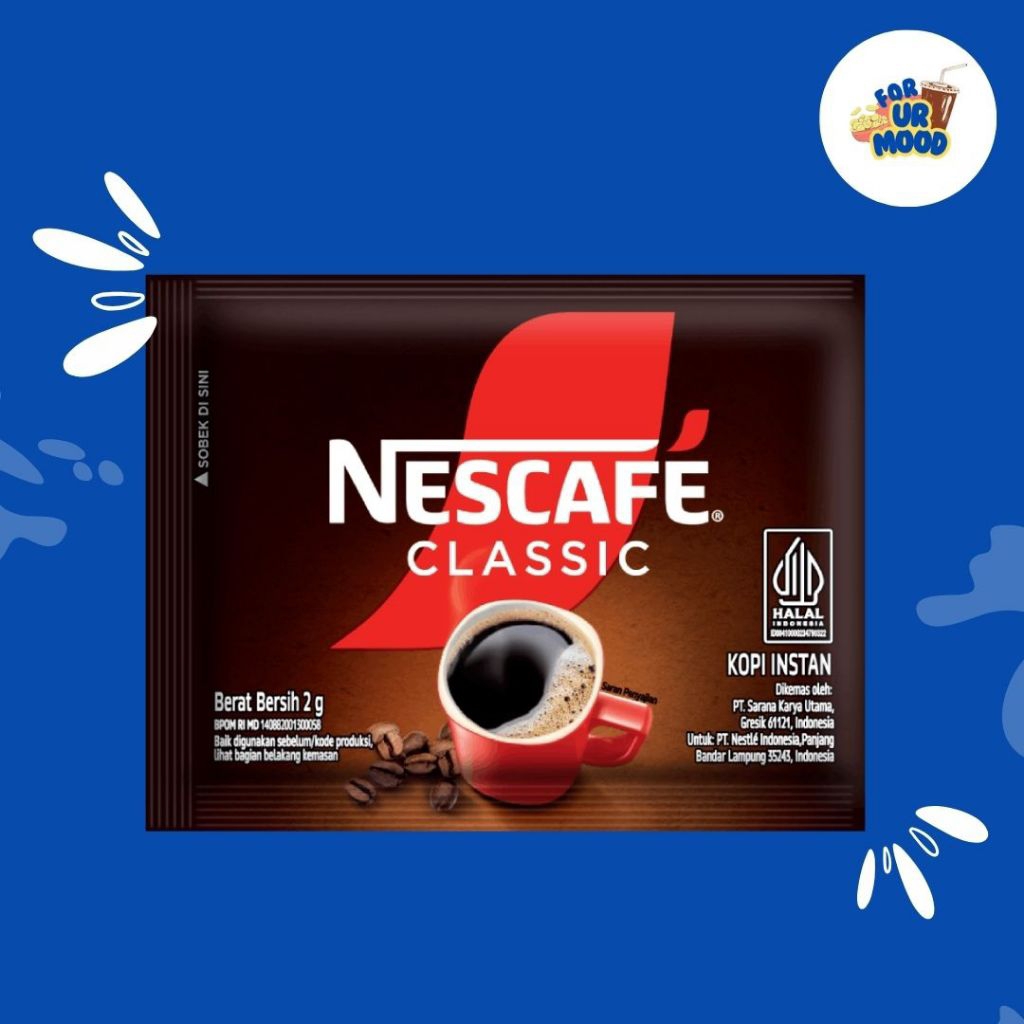 

Nescafe Classic Sachet Kecil - 1 Receng isi 10 Sachet