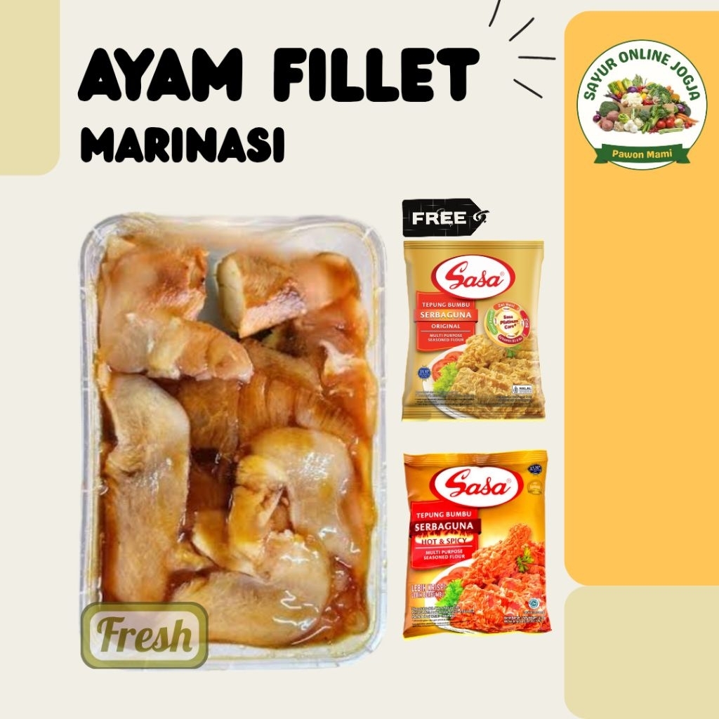 

Ayam fillet tepung ayam fillet marinasi - PAWON MAMI SAYUR ONLINE JOGJA