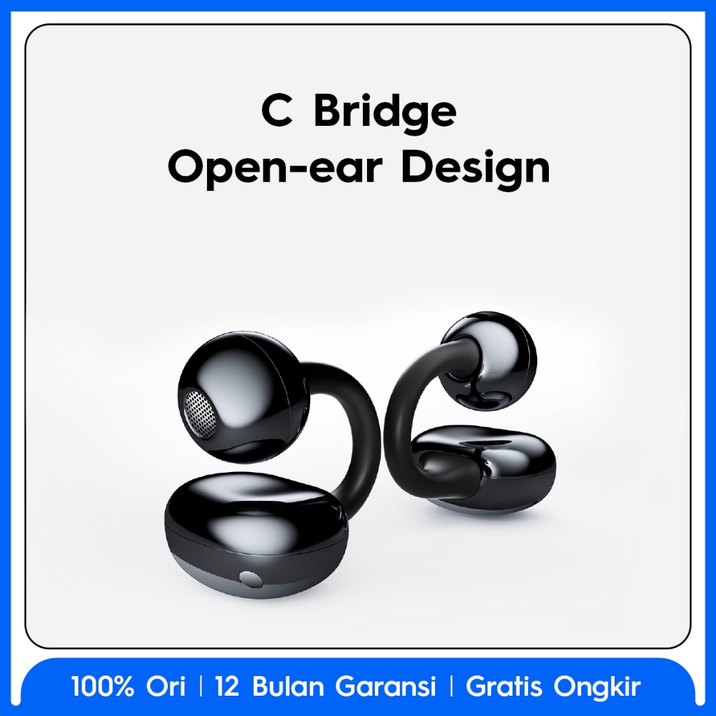 TECNO TWS FreeHear 1 - C Bridge Design, Auto Connection Pop-up, Multi-EQ Effects with Welife APP, AI ENC Clear Call, Dual Device Connection Seamless Switch, IPX4, Garansi 12 Bulan - Gambar 4