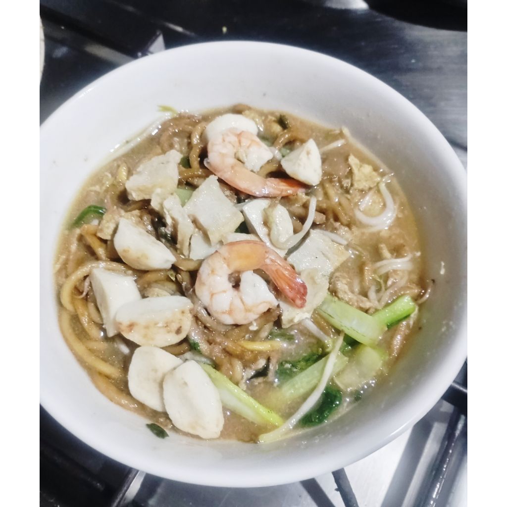 

MIE ( HOKKIAN MIE / MIE ULANGTAHUN ) SIRAM SEAFOOD TANPA MSG