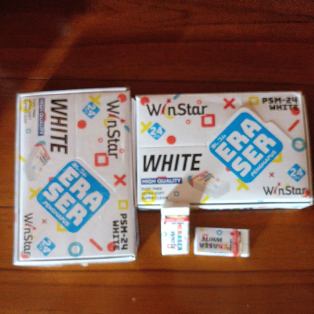 

penghapus pencil WinStar besar isi 24 biji
