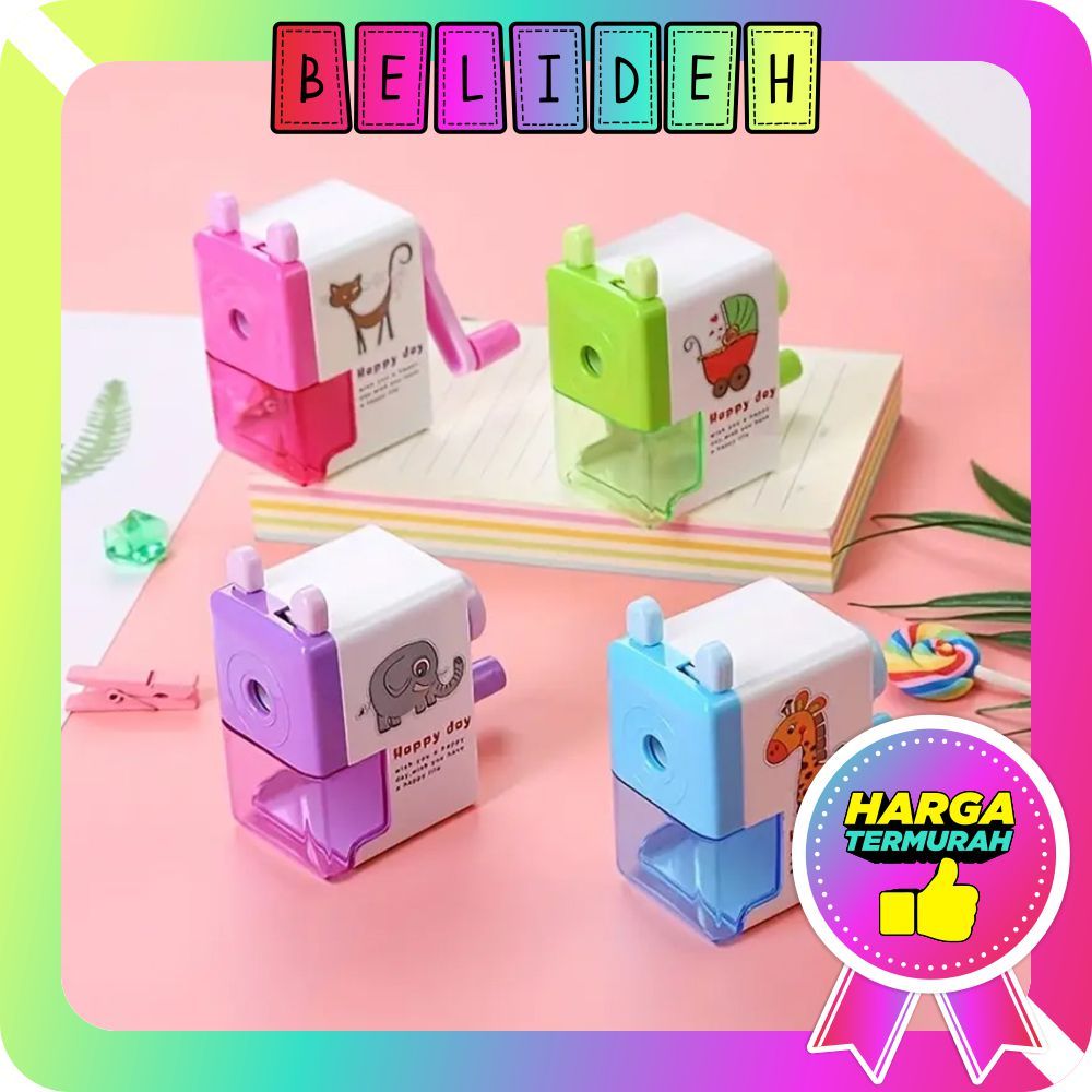

☛BELIDEH☚ Rautan Putar Mini / Serutan Pensil Meja Karakter Murah Lucu S149