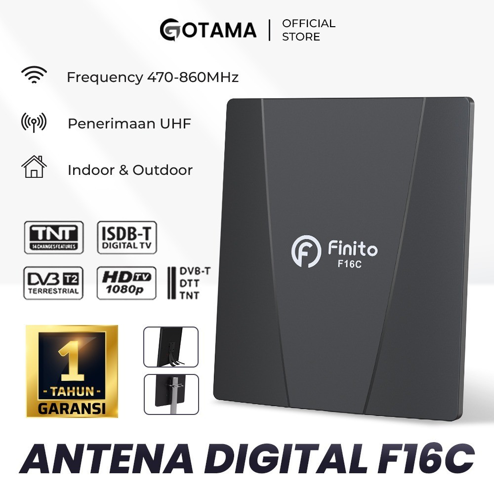 Antena Digital Finito 2 Tv Full Boster Adaptor DVBT2 Support STB