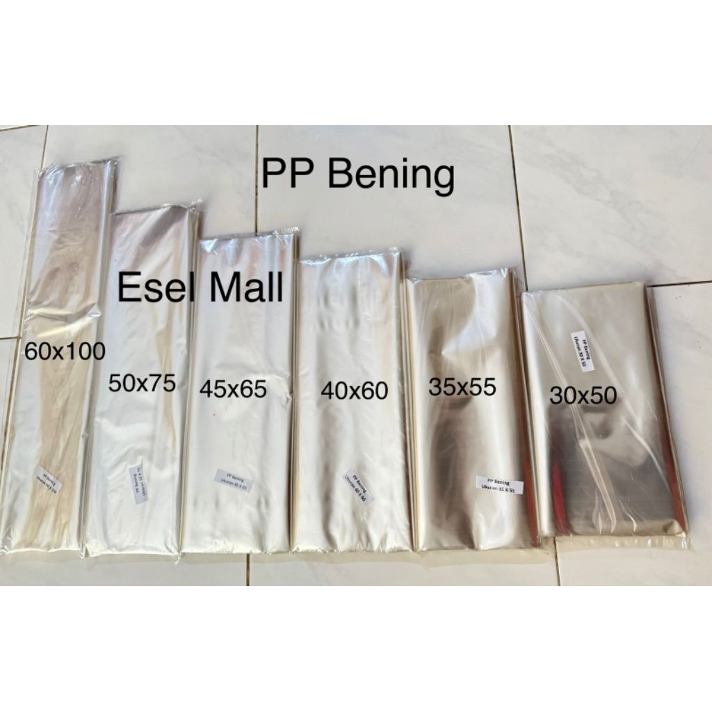 Plastik PP Laundry Bening Tebal/Plastik PP Bening/Plastik Packing Laundry