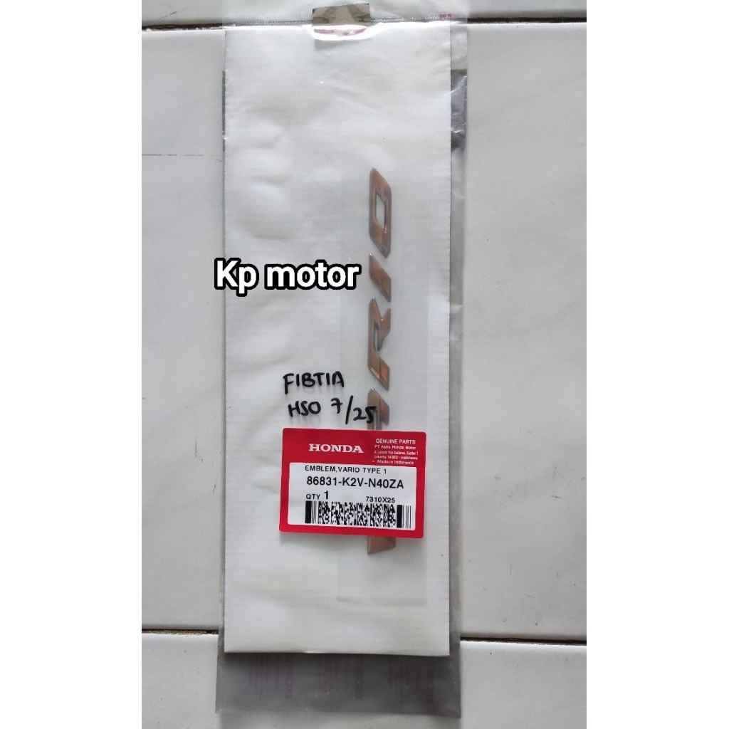 Emblem stiker logo all new vario 125 gen 2 original