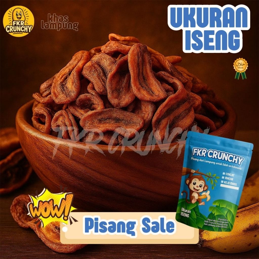 

Pisang Sale FKR CRUNCHY | Oleh-Oleh Khas Lampung | Manis Legit & Renyah