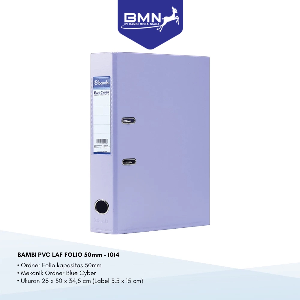 

Ordner Bambi Lever Arch File Folio Size 50 mm – 1014