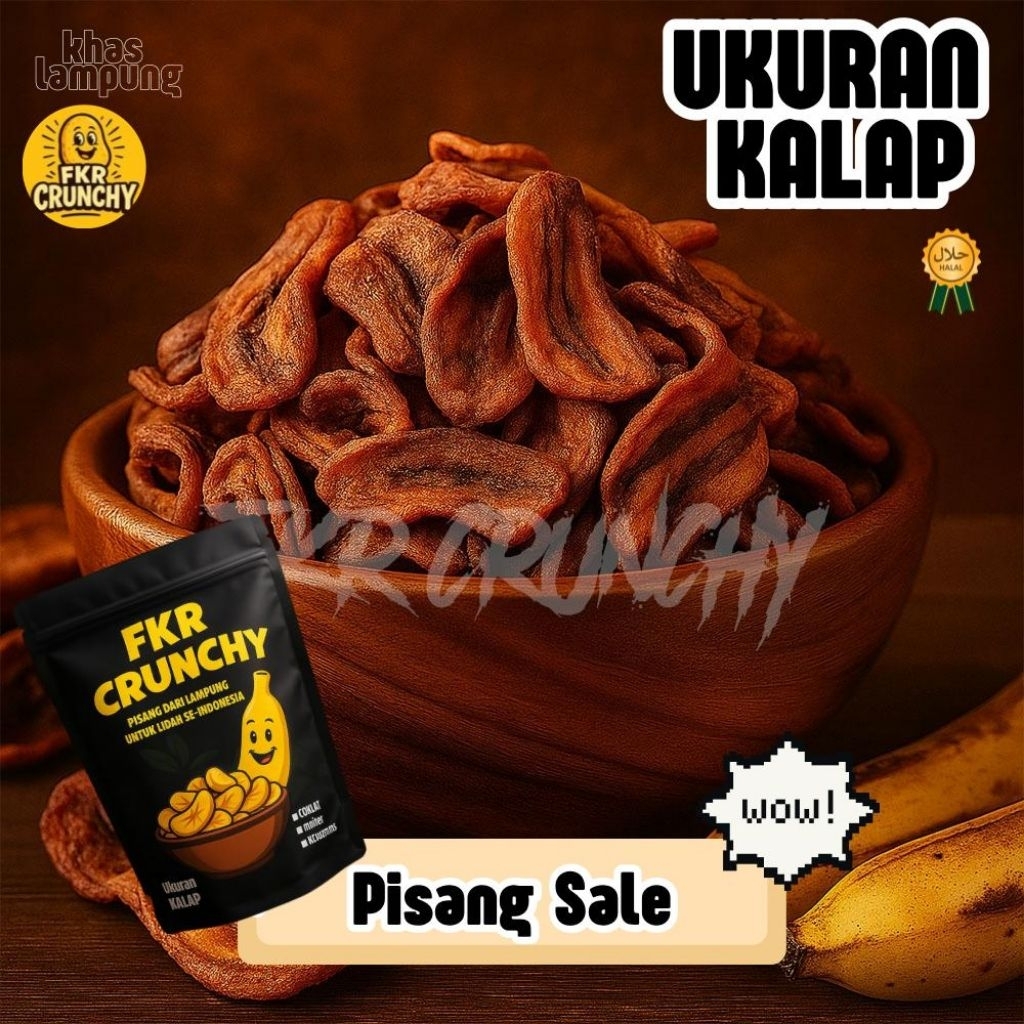 

Pisang Sale FKR CRUNCHY | Oleh-Oleh Khas Lampung | Manis Legit & Renyah