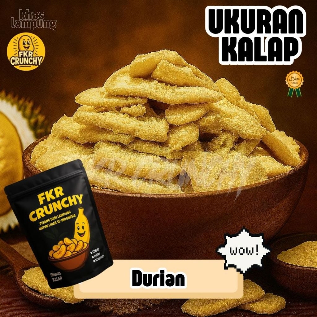 

Keripik Pisang Durian FKR CRUNCHY – Oleh-Oleh Lampung Rasa Durian yang Unik