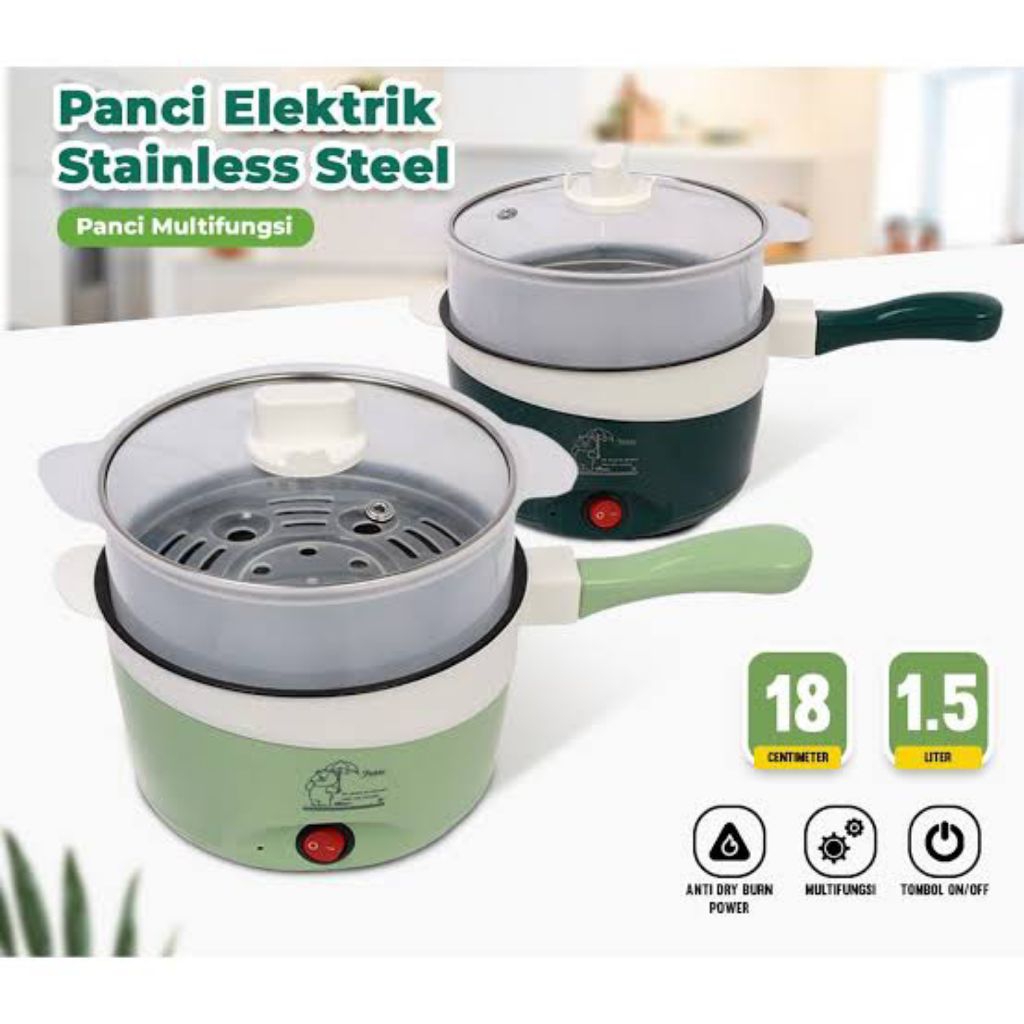 PANCI LISTRIK KUKUS MULTIFUNGSI 3 IN 1 SERBAGUNA SINDA