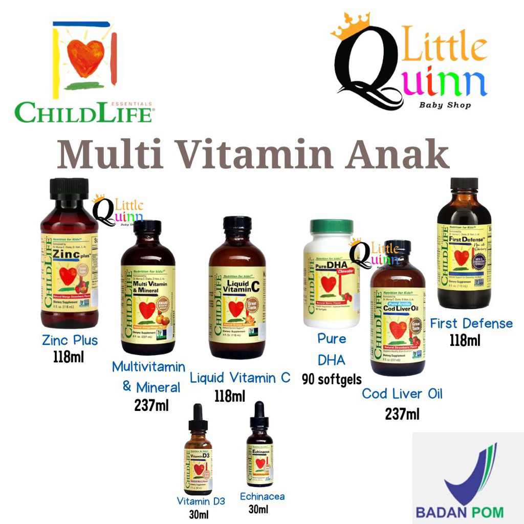 CHILDLIFE Multivitamin Mineral / ChildLife Vitamin C / ChildLife Vitamin D3