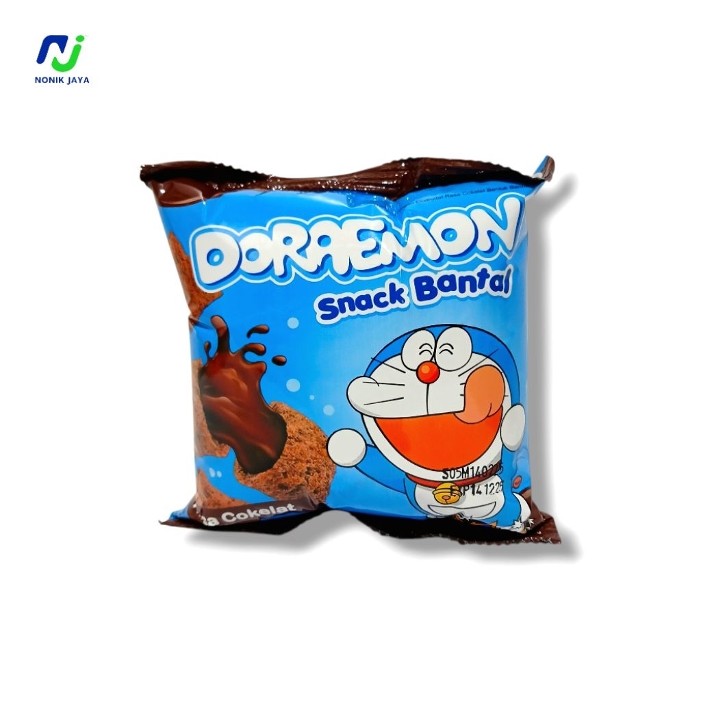 

Doraemon Snack Bantal Rasa Cokelat SNACK BERHADIAH Paket 5 Pcs@30g