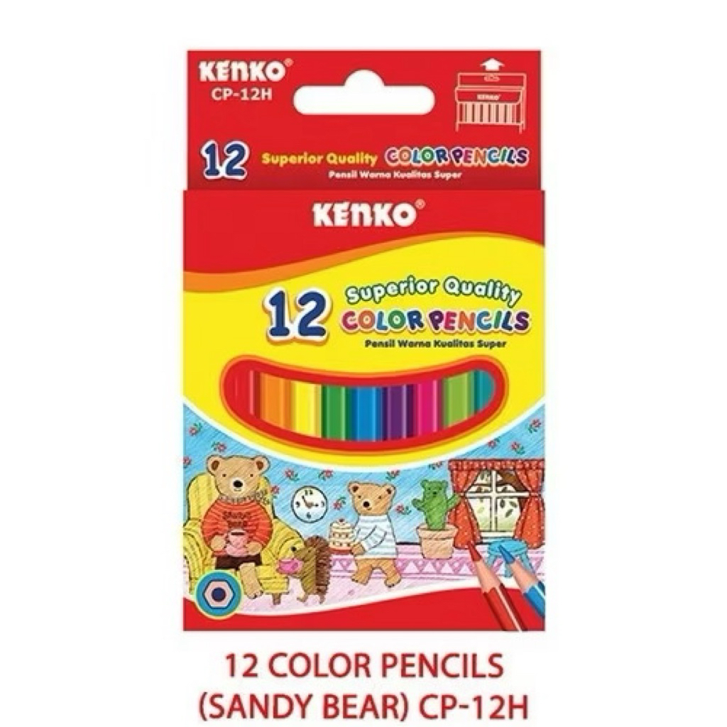 

Pensil warna kenko cp-12h (12 warna) pendek